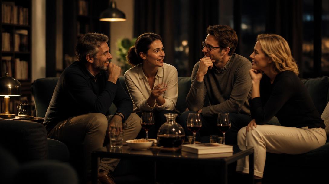Der kluge Abend im Wohnzimmer