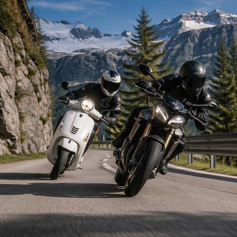 Motorrad gegen Roller: Der ultimative Puls-Wettkampf!