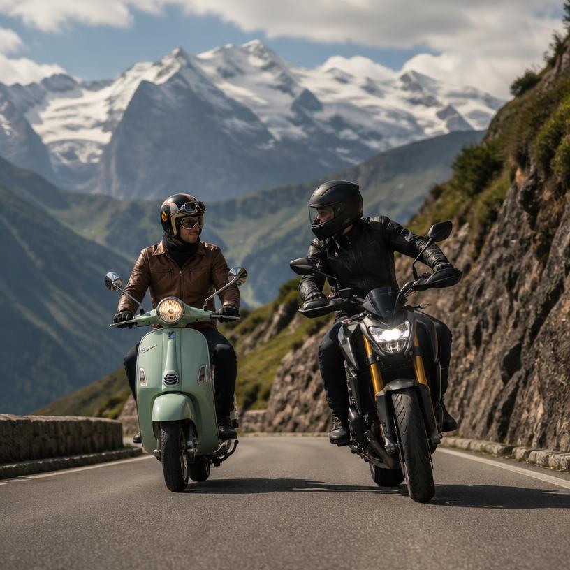 Zweirad-Duell: Roller vs. Motorrad