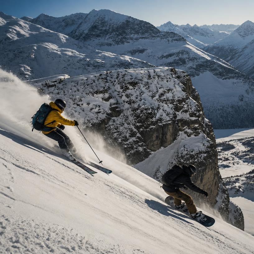 Höhenrausch: Ski versus Snowboard