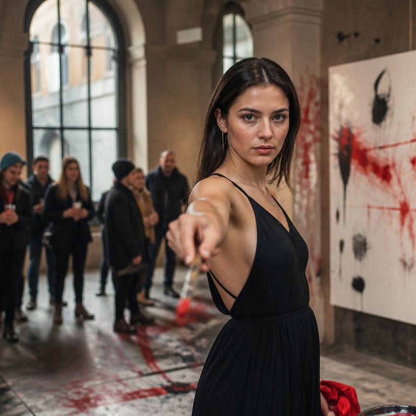 Provokation oder Kunst: Wer hält den Pinsel?
