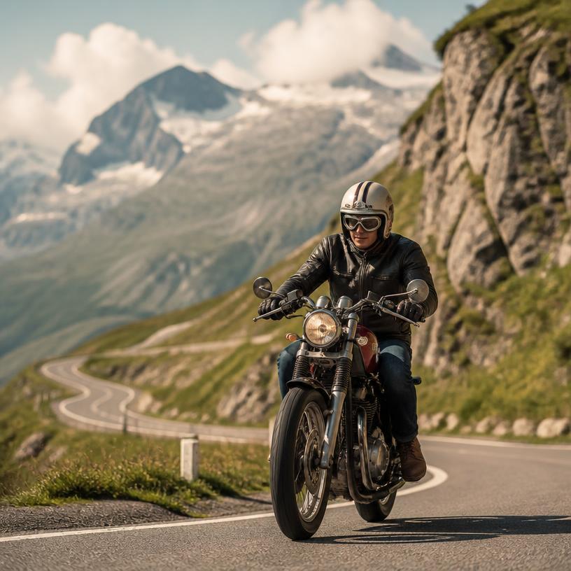Adrenalin und Nostalgie: Auf zwei Rädern durch die Alpen
