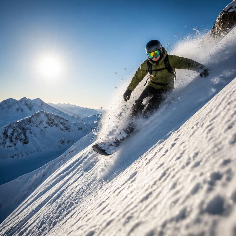 Adrenalinkick auf Schnee