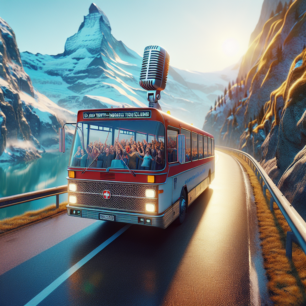 Bus-Fun und Verkehrs-Karaoke durch die Schweiz!