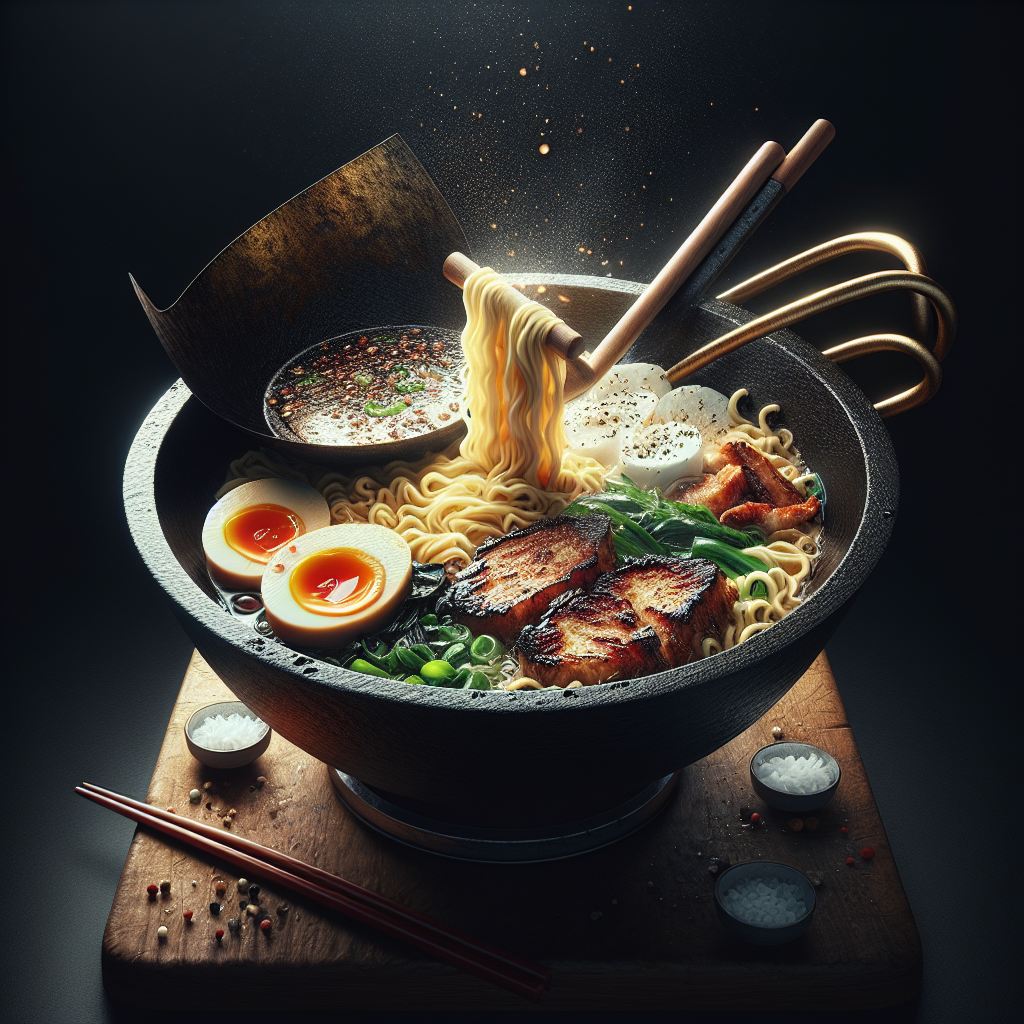 Kulinarische Intelligenzprüfung: Synergie von Ramen und Wok