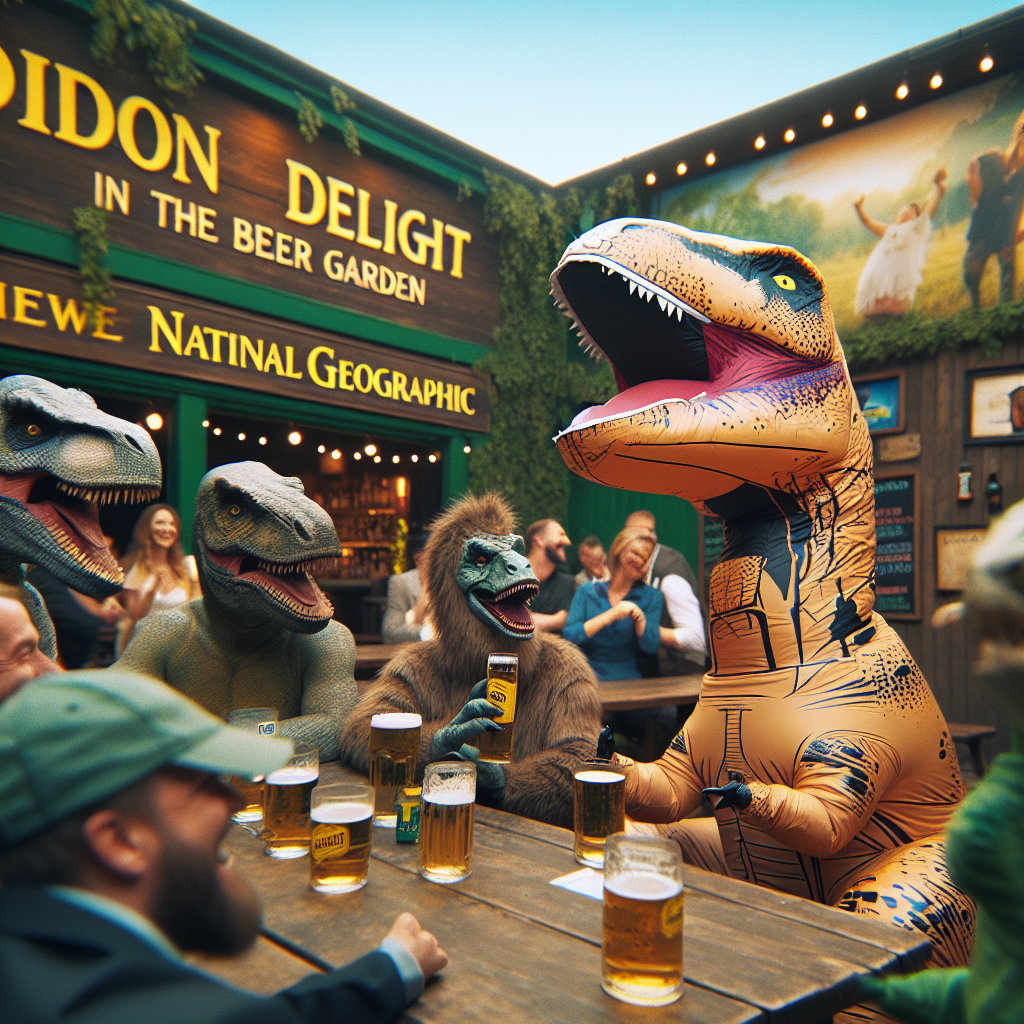 Dino-Spaß im Biergarten